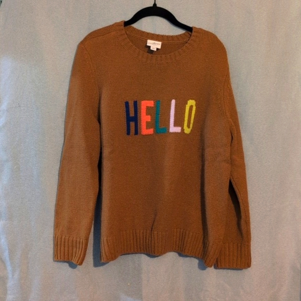 St. John's Bay Brown Hello Sweater